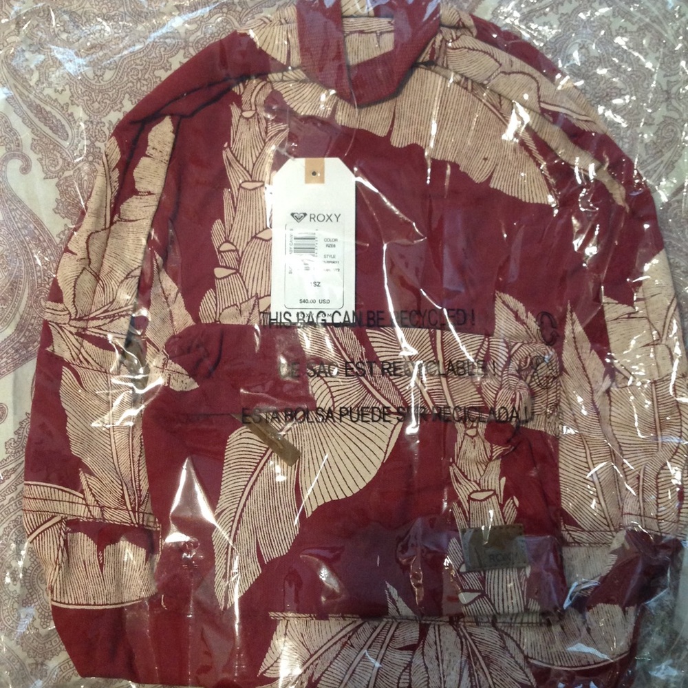 🌺HP! NWT Roxy Sugarbaby Canvas 16 L Backpack - Picture 6 of 6